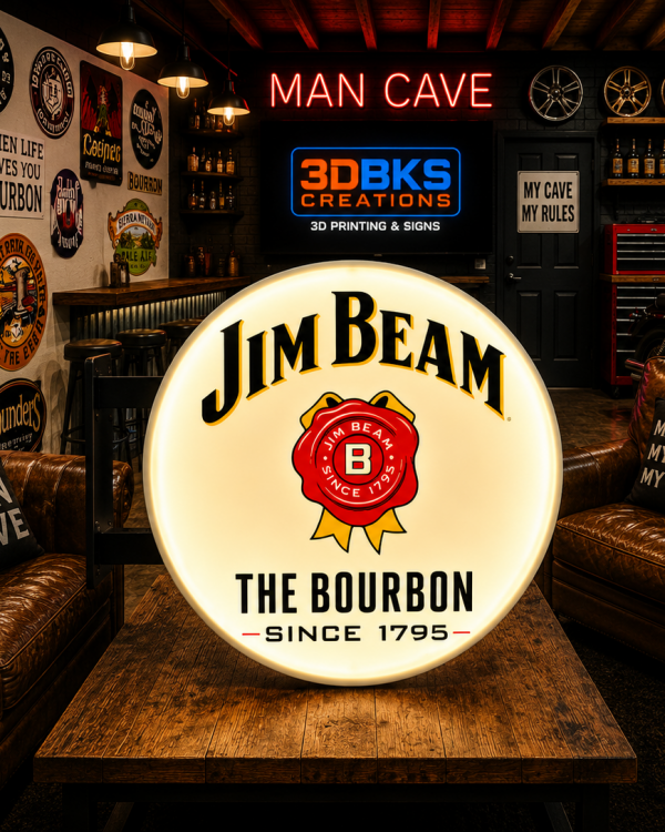 Jim Beam 3D Printed Lightbox