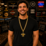 New Orleans Saints Fleur-de-lis Statement Chain view 1