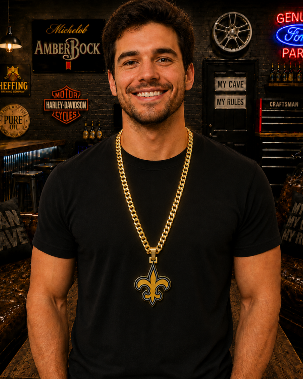 New Orleans Saints Fleur-de-lis Statement Chain