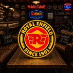 Royal Enfield 3D Printed LED Lightbox view 1
