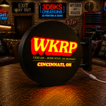 WKRP Cincinnati 3D Printed LED Lightbox view 1