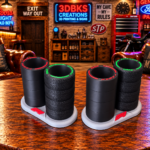 Realistic 3D-Printed F1 Racing Tire Pen & Pencil Holder view 2